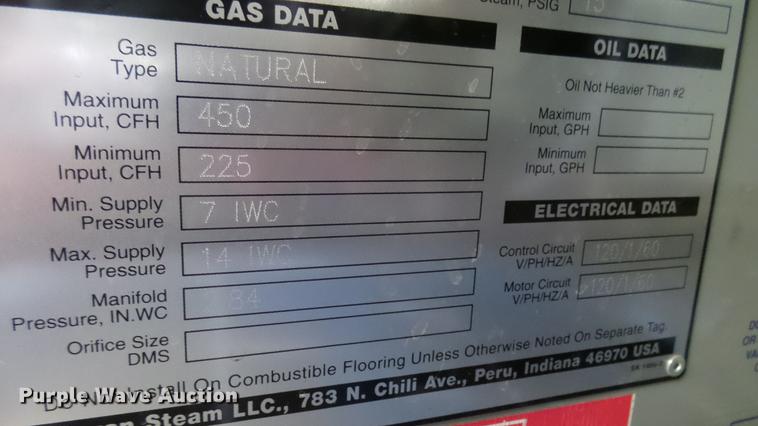 image for item DV9220 Bryan boiler