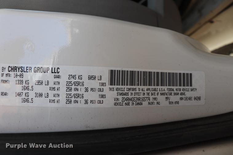 image for item ED9651 2010 Dodge Grand Caravan SE van