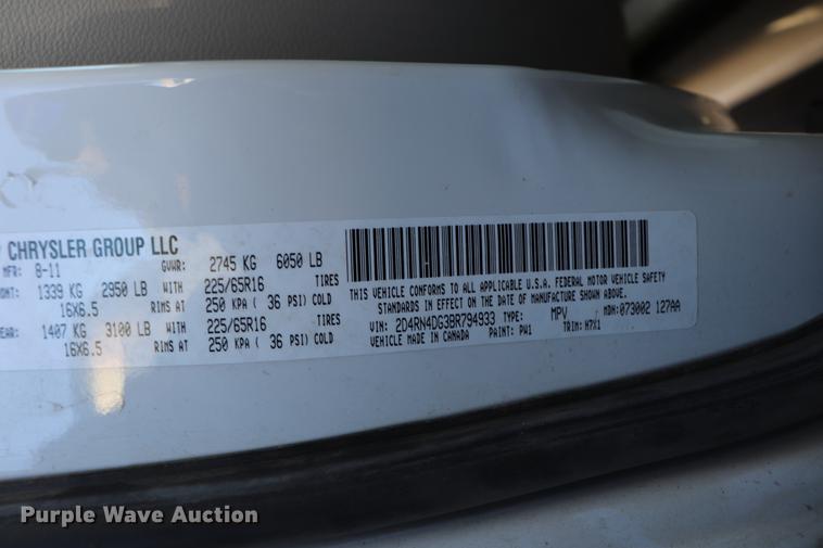 image for item ED9652 2011 Dodge Grand Caravan Express van