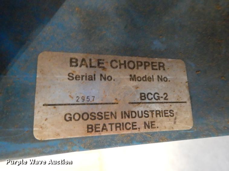 image for item EE9233 Goosen BCG-2 bale chopper