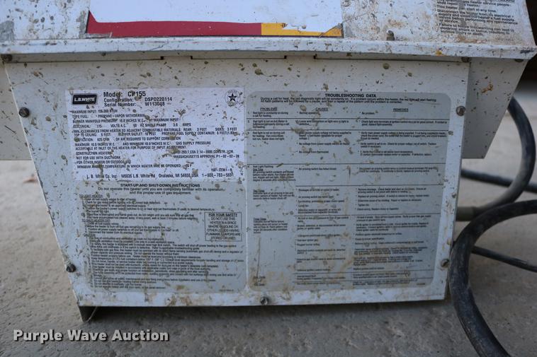 image for item EE9788 2009 Tradesman 155 Ultra propane heater