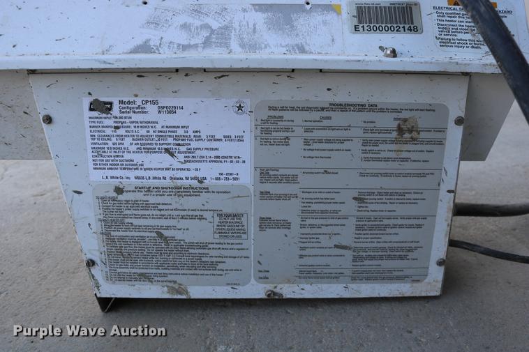 image for item EE9789 2009 Tradesman 155 Ultra propane heater