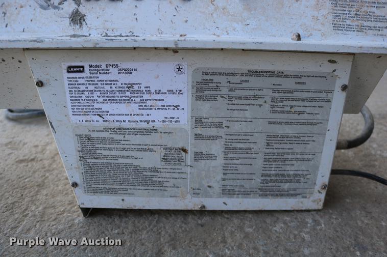 image for item EE9791 2009 Tradesman 155 Ultra propane heater