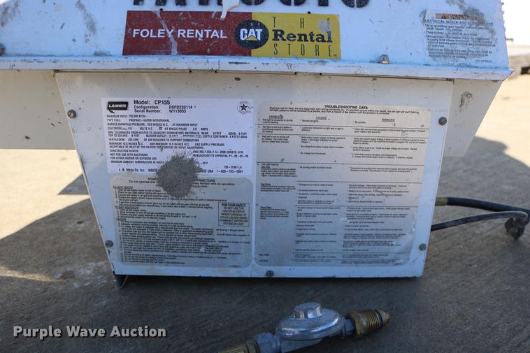 image for item EE9800 2009 Tradesman 155 Ultra propane heater