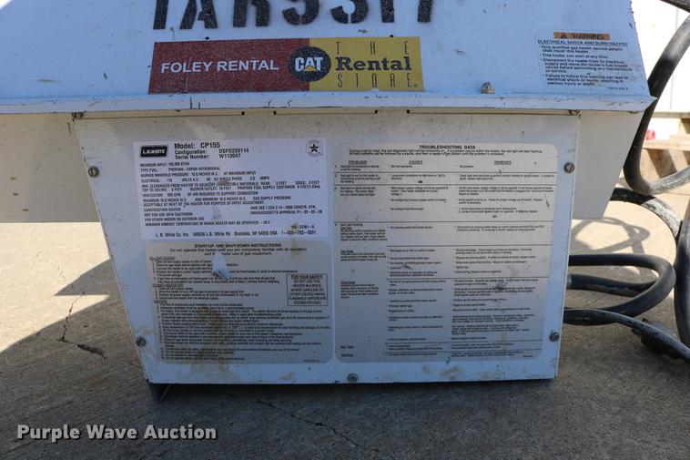 image for item EE9801 2009 Tradesman 155 Ultra propane heater