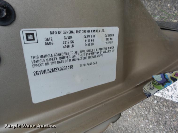 image for item J8580 1999 Chevrolet Lumina