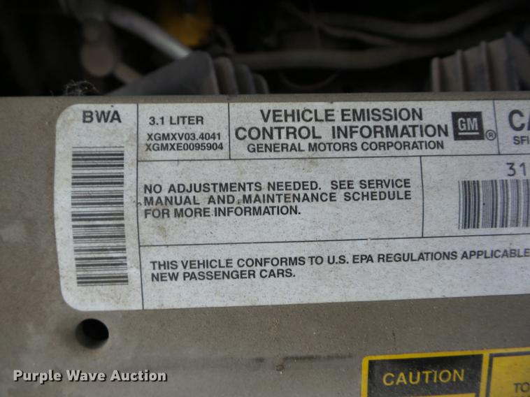 image for item J8580 1999 Chevrolet Lumina