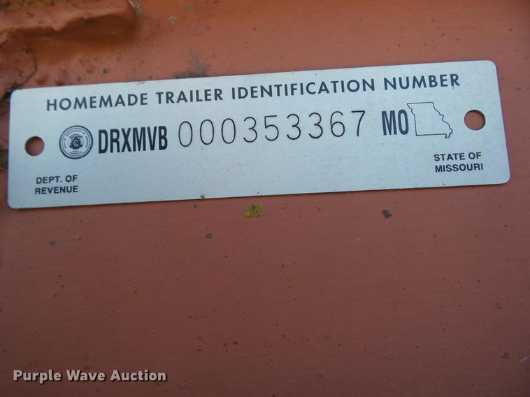 image for item K6325 2016 Shopbuilt equipment trailer