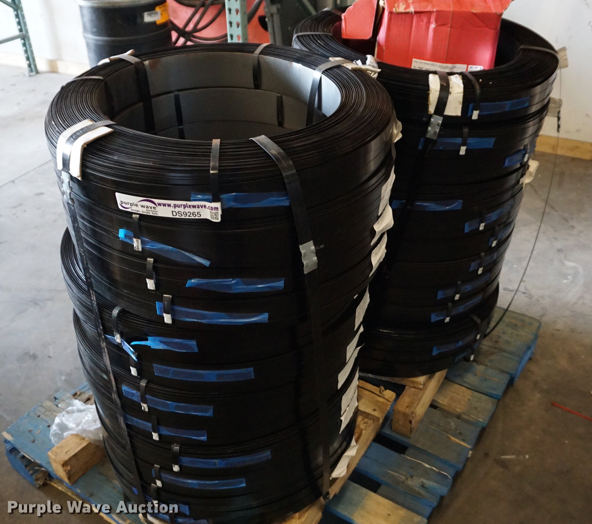 (24) spools of metal strapping in Olathe, KS | Item DS9265 sold ...