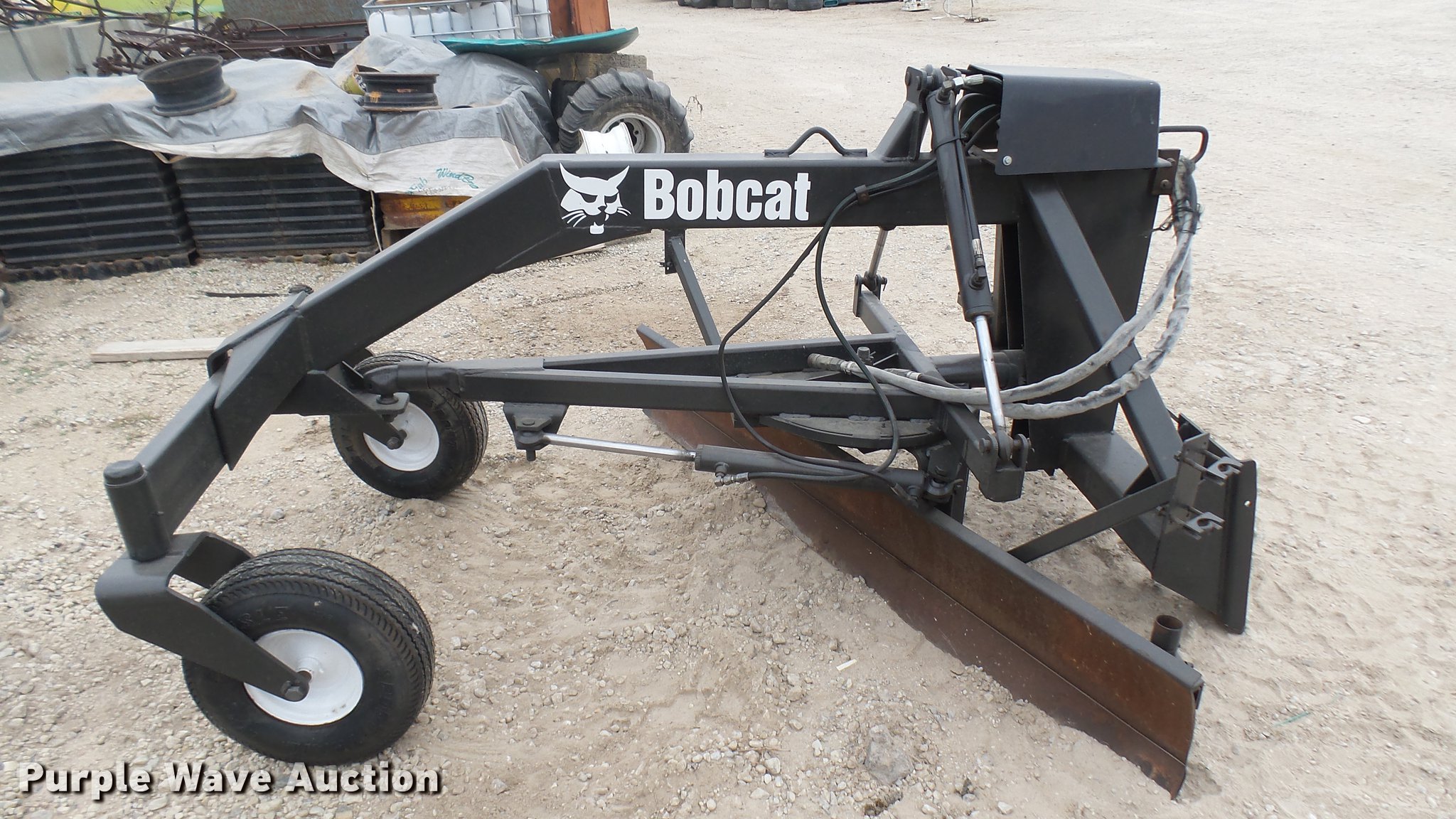 Bobcat grader attachment in Lyons, KS Item ED9064 sold Purple Wave