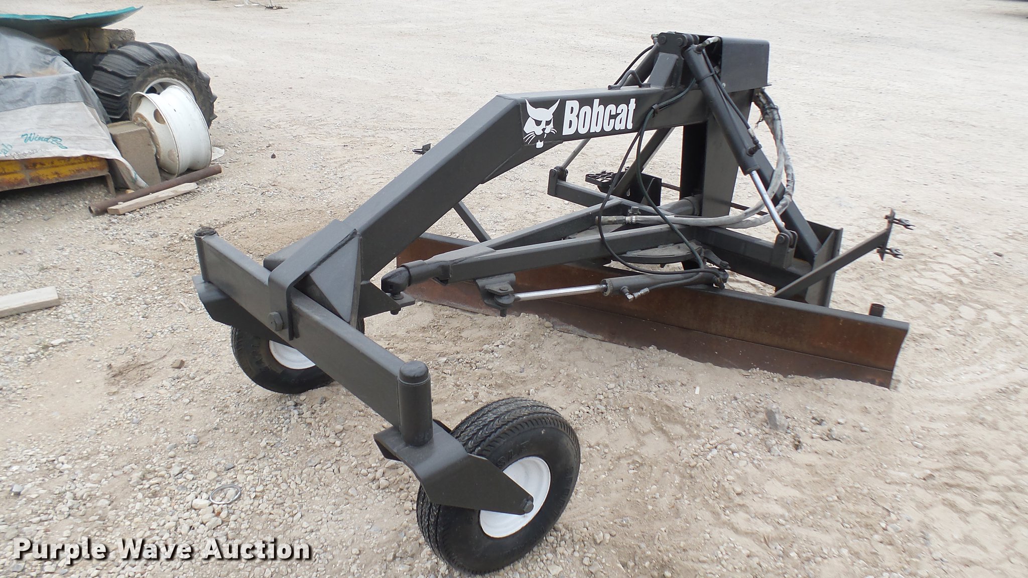 Bobcat grader attachment in Lyons, KS Item ED9064 sold Purple Wave