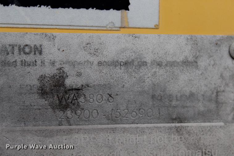 image for item BE9423 2008 Komatsu WA380-6 wheel loader
