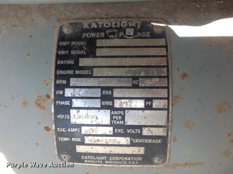 image for item BV9190 Katolight D30FPH4 generator