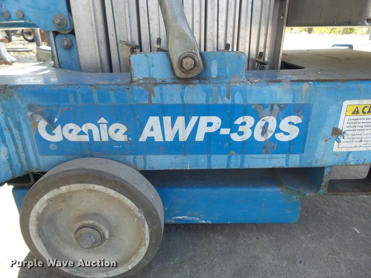 image for item CC9657 2004 Genie AWP-30S vertical lift