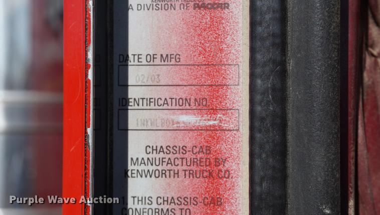 image for item DA1272 2003 Kenworth W900 dump truck