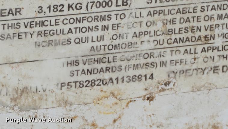 image for item DA1273 2010 PJ tilt deck equipment trailer