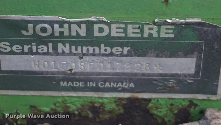 image for item DA1276 John Deere 1508 batwing mower