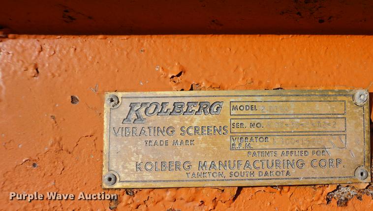 image for item DA1277 Kolberg 2D368 two deck screen