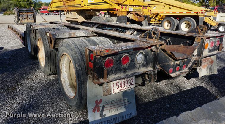 image for item DA1290 2001 Fontaine TH55-FLD lowboy equipment trailer