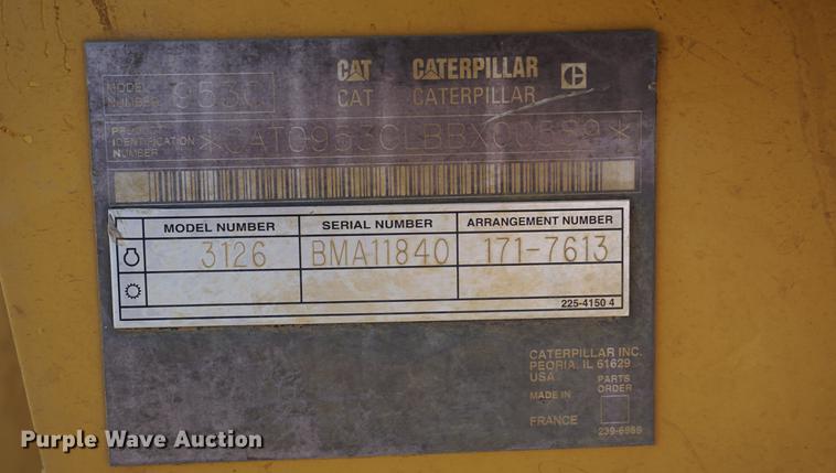 image for item DA1320 2004 Caterpillar 953C track loader