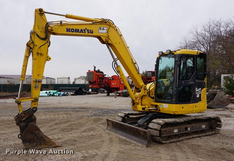 image for item DA1414 2013 Komatsu PC88MR-8 mini excavator