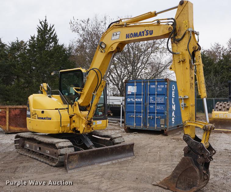 image for item DA1414 2013 Komatsu PC88MR-8 mini excavator