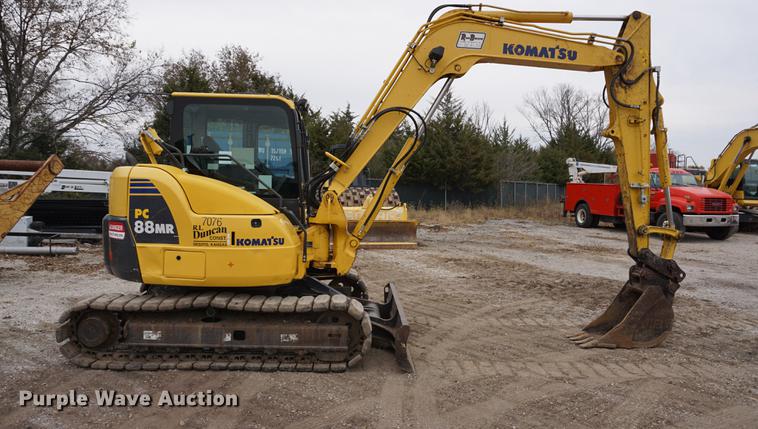 image for item DA1414 2013 Komatsu PC88MR-8 mini excavator