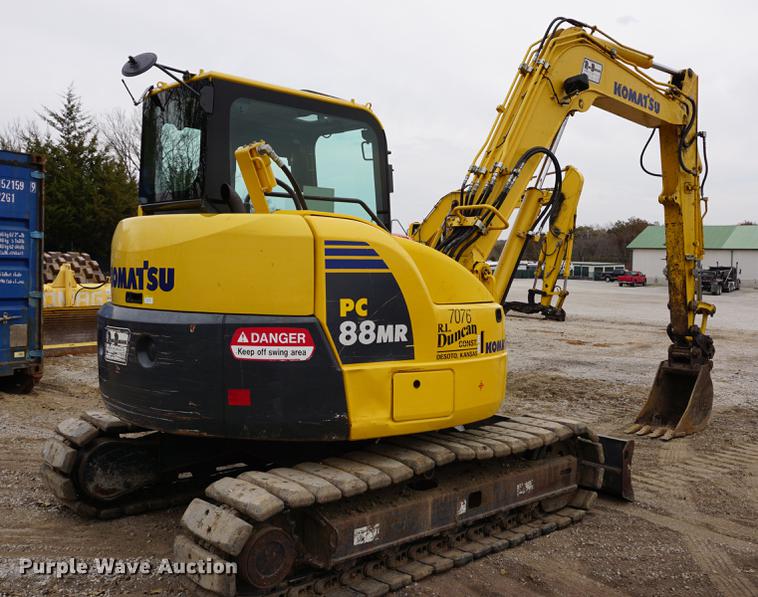 image for item DA1414 2013 Komatsu PC88MR-8 mini excavator