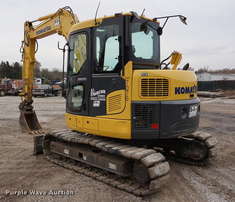 image for item DA1414 2013 Komatsu PC88MR-8 mini excavator