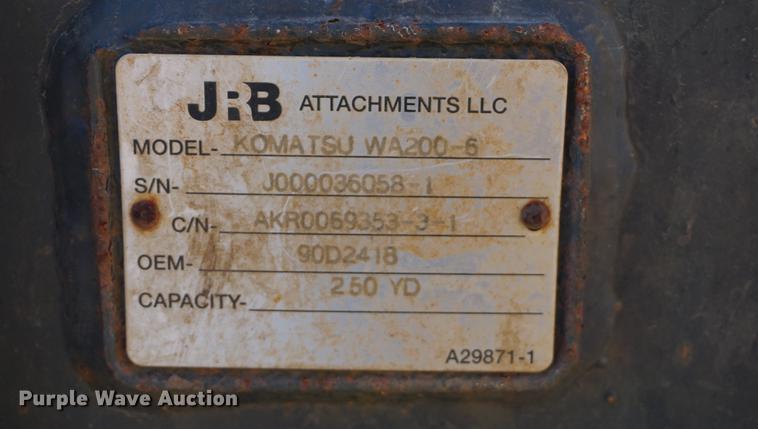 image for item DA1422 2013 Komatsu WA200-6 wheel loader