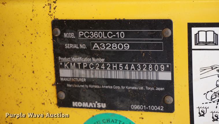 image for item DA1423 2013 Komatsu PC360LC-10 excavator
