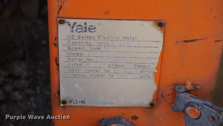 image for item DA1430 Yale 1501CE overhead hoist