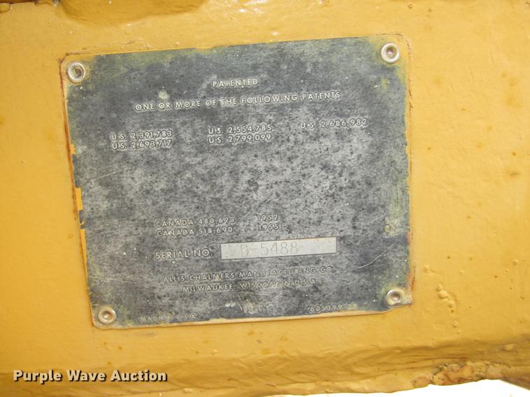 image for item DA3216 Allis Chalmers D rigid frame motor grader