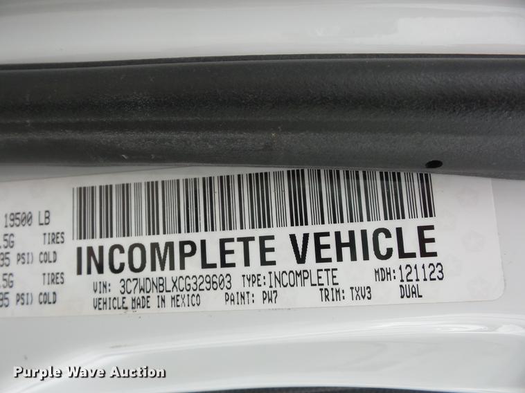 image for item DA6503 2012 Dodge Ram 5500 bucket truck