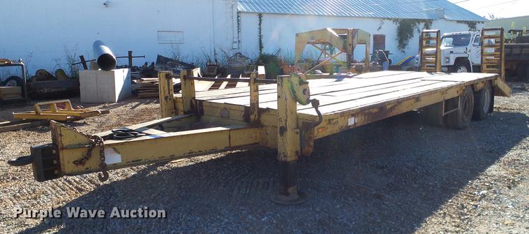 image for item DA6964 1989 Belshe FB-26 equipment trailer