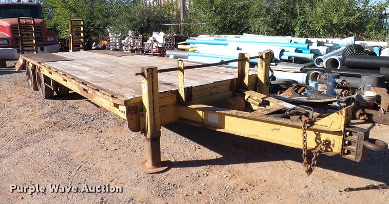 image for item DA6964 1989 Belshe FB-26 equipment trailer