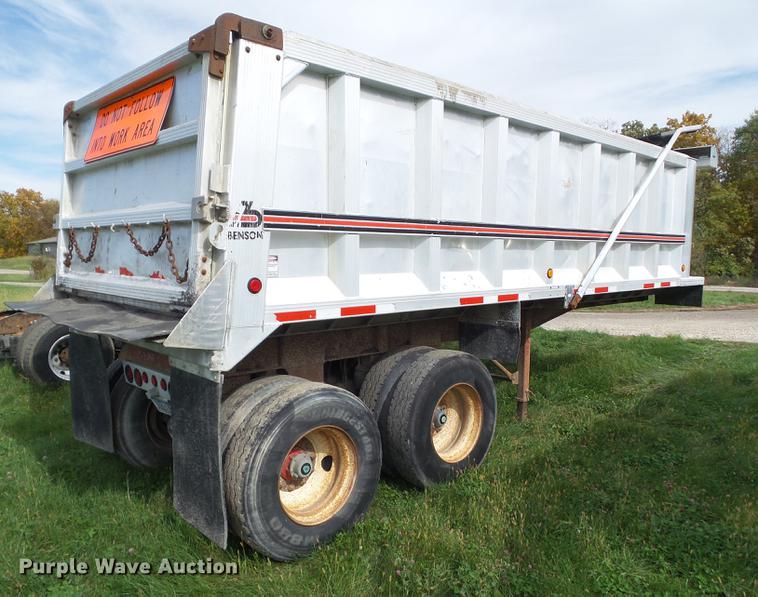 image for item DA7004 1998 Benson A2254S50 end dump trailer