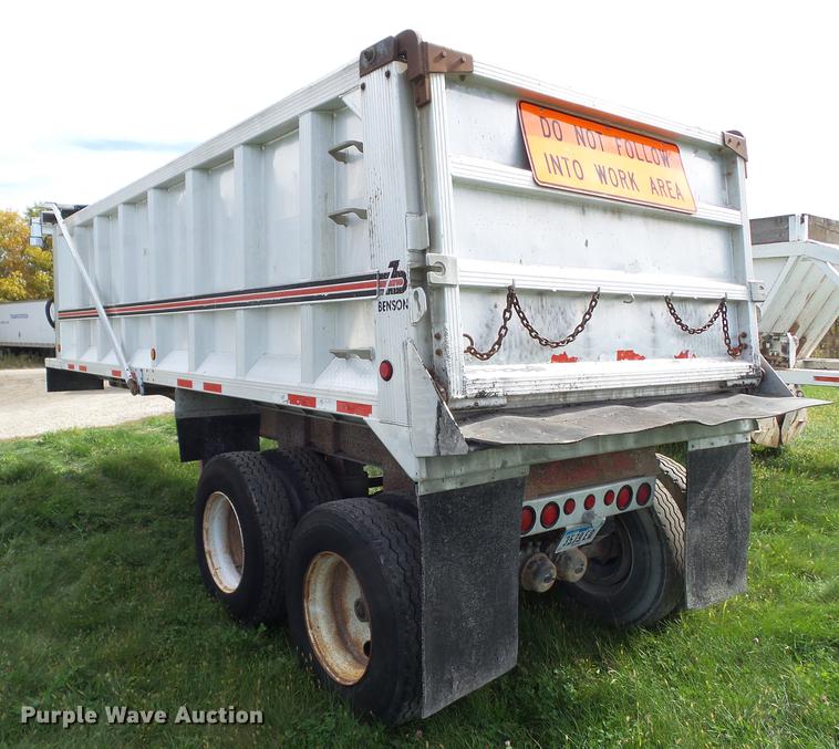 image for item DA7004 1998 Benson A2254S50 end dump trailer