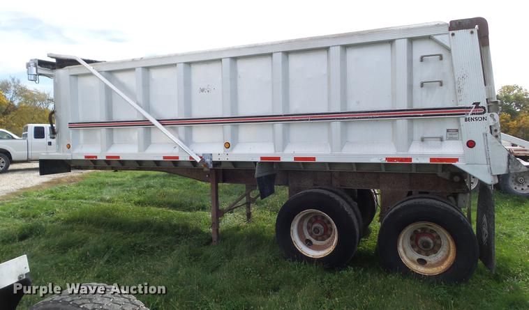 image for item DA7004 1998 Benson A2254S50 end dump trailer