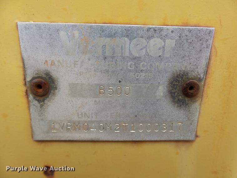 image for item DB4218 2000 Vermeer LM42 utility plow / backhoe