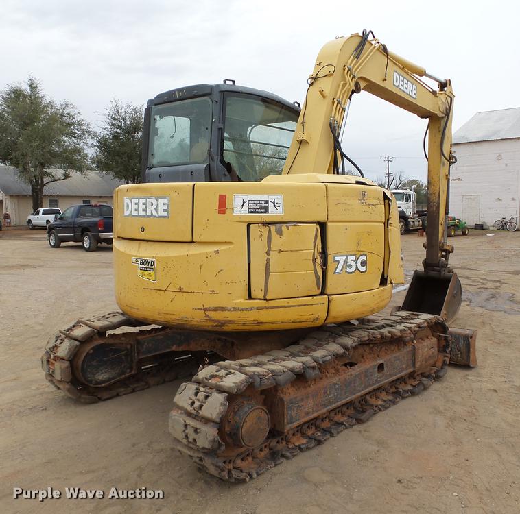 image for item DB4220 2007 John Deere 75C mini excavator