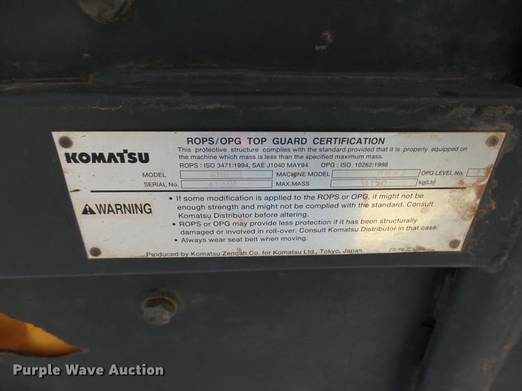 image for item DB4225 2004 Komatsu PC35MR-2 compact excavator