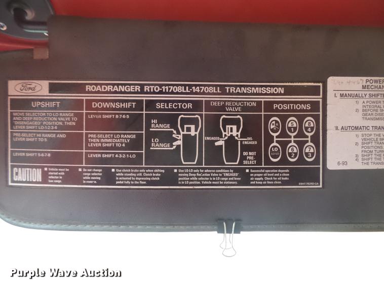 image for item DB8047 1995 Ford L9000 crane truck