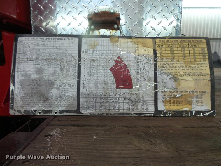 image for item DB8047 1995 Ford L9000 crane truck