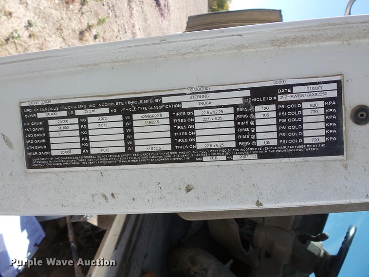 image for item DB8072 2007 Sterling L8500 ready mix truck