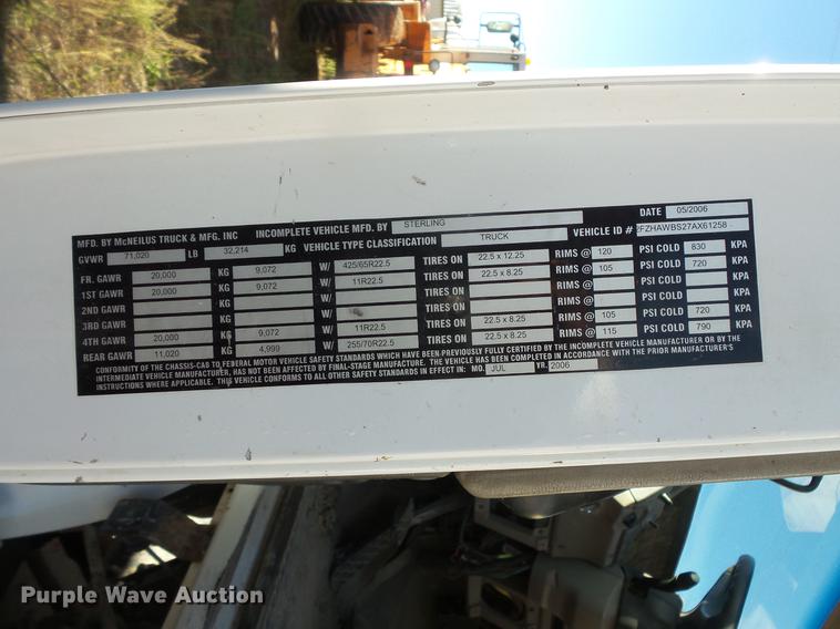 image for item DB8097 2007 Sterling L8500 ready mix truck