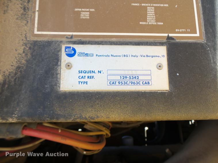 image for item DB9979 2002 Caterpillar 963C track loader