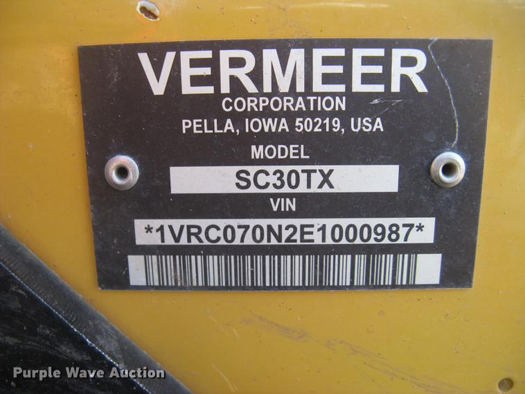 image for item DC2462 2014 Vermeer SC30TX stump grinder