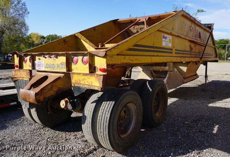 image for item DC5251 1985 Load King bottom dump trailer