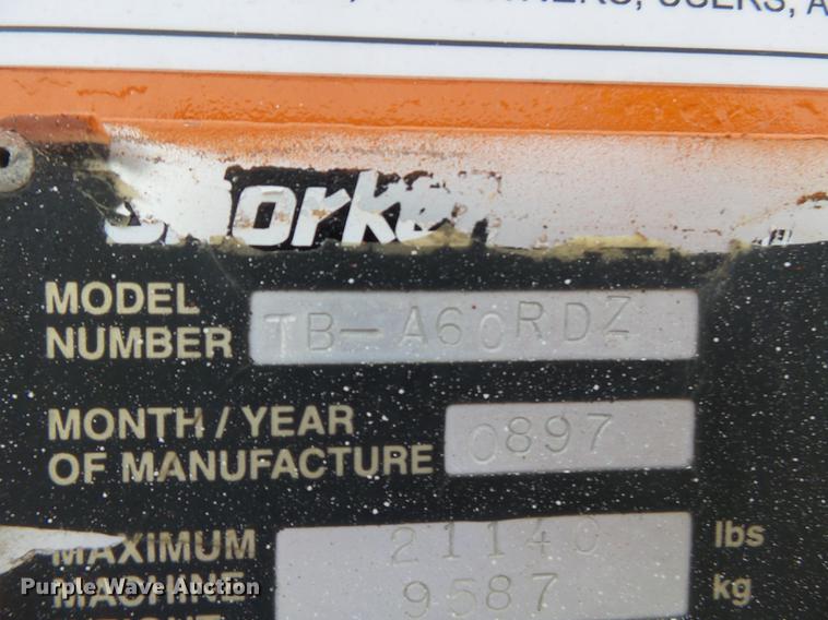 image for item DC6789 1997 Snorkel TB60RT boom lift